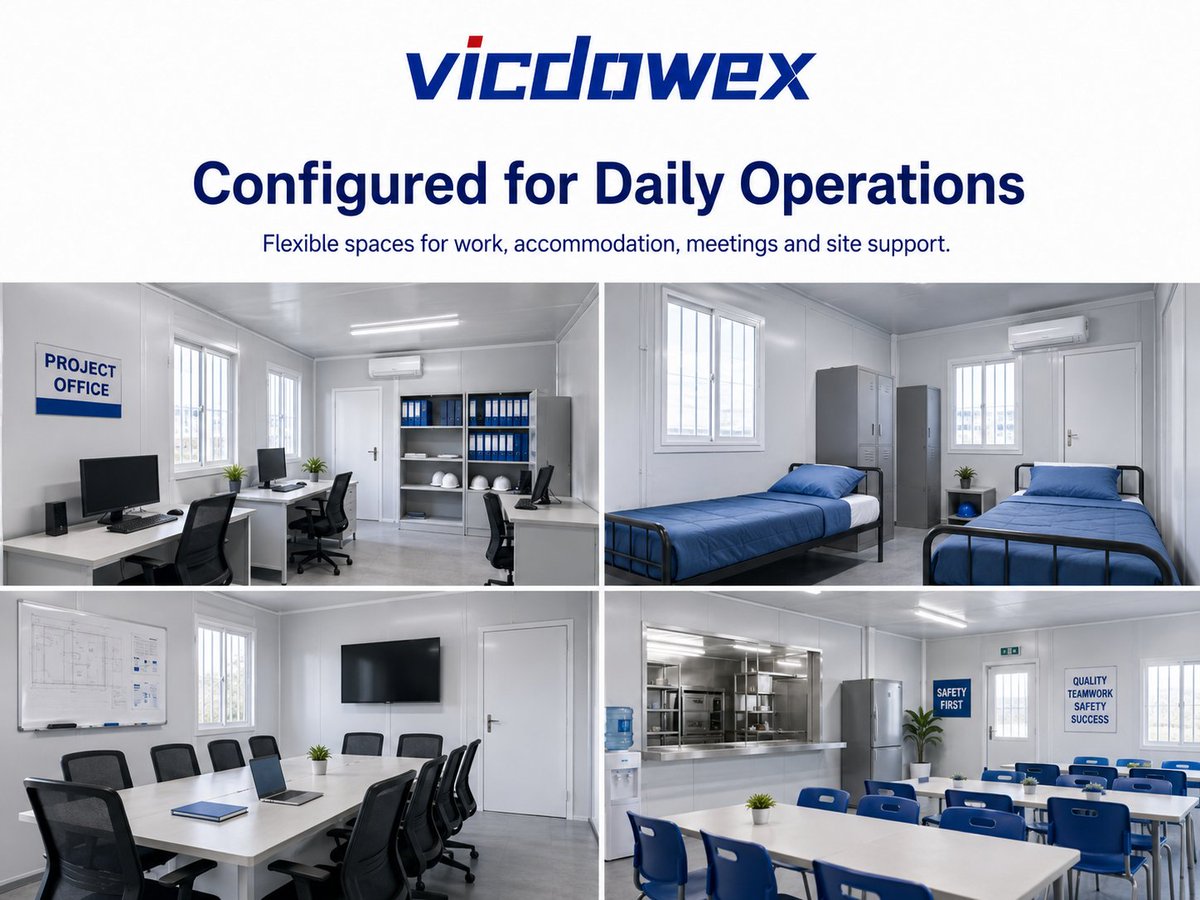 raymondpen99696's tweet photo. Tight schedules need smarter site solutions. ποΈ Vicdowex Flat Pack Container Houses offer fast assembly, flexible layouts & reliable spaces for offices, camps and remote projects.
π© raymondpeng@gmail.com
#Vicdowex #FlatPackContainerHouse #ModularConstruction #PrefabBuilding https://t.co/94K4FXi9wQ