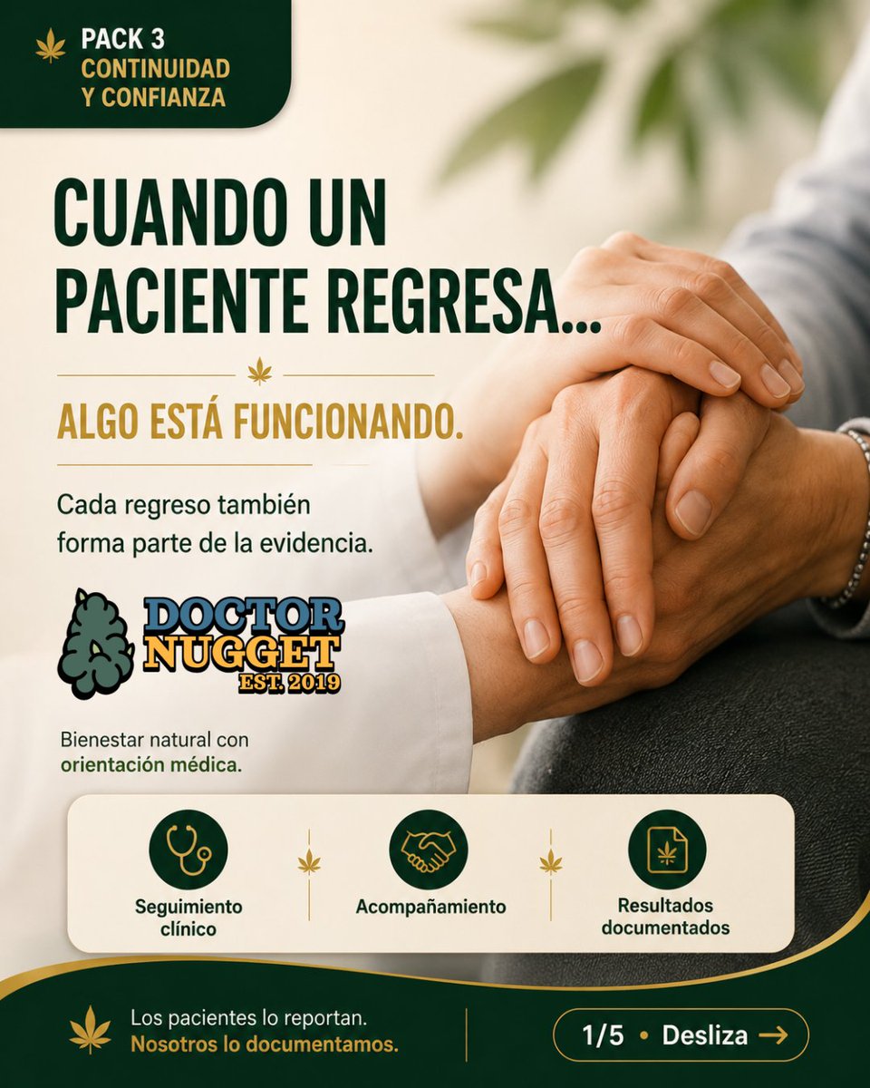 doctornuggetmx's tweet photo. Cuando un paciente regresa… algo está funcionando.

51.8% de los pacientes regresó al tratamiento en más de una ocasión.
32.7% mantuvo continuidad por más de 12 meses. 🤝

9.50/10 de calificación promedio · 619 evaluaciones independientes

Informe completo en portal
#drnuggetmx https://t.co/AJJO09HNtv