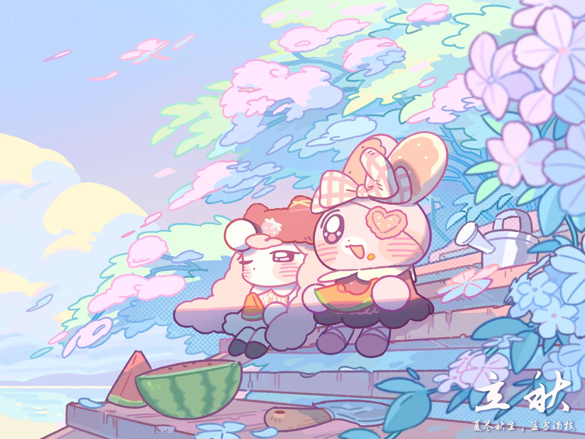 BibiFuffy's tweet photo. The 24 Solar Teams —Liqiu 🍂

When summer hands over the season.

#bibifuffy #illustrationㅤ https://t.co/rSK6RgonGN