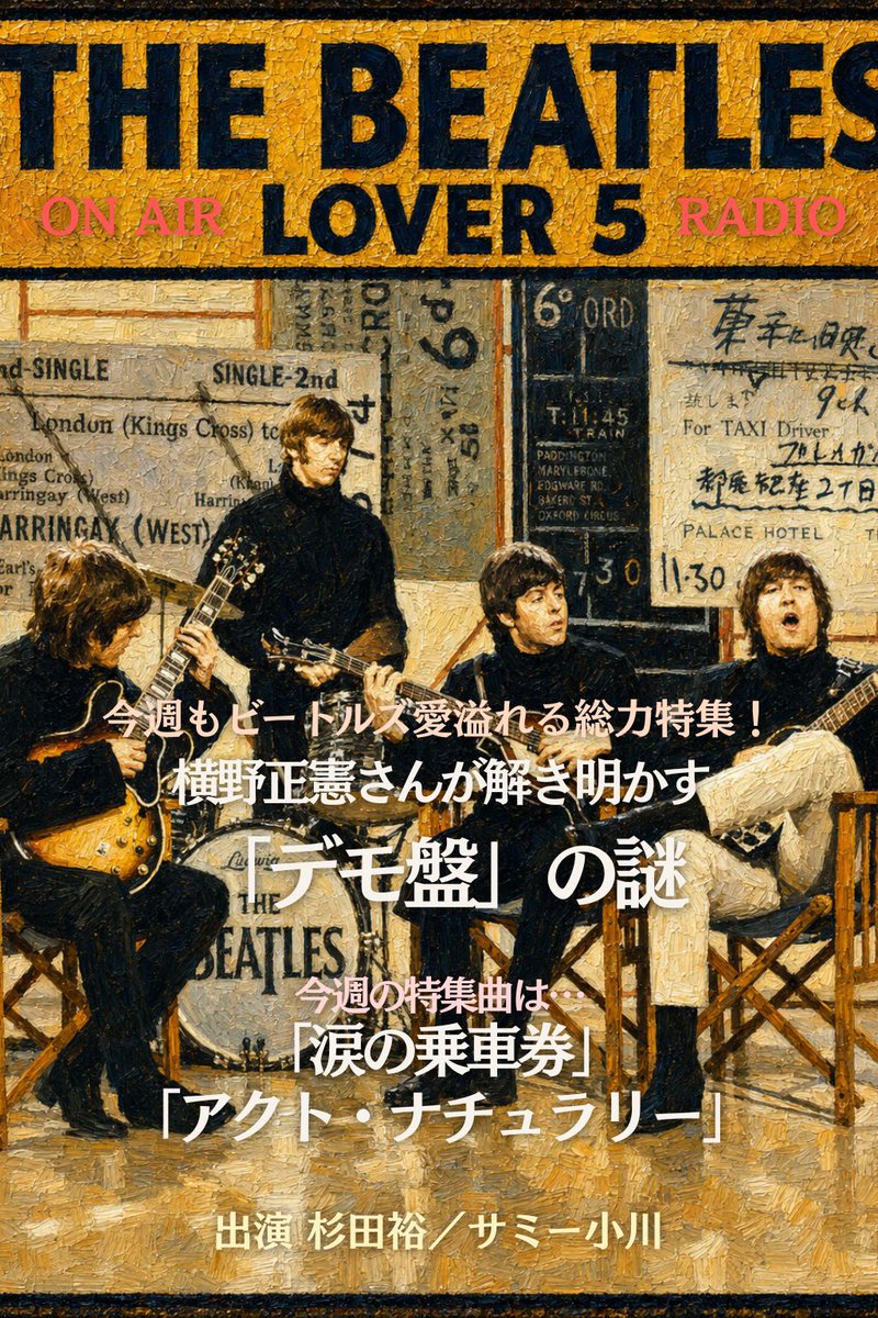 beatles_no's tweet photo. @hiroring1980 @SammyOgawa 「涙の乗車券」はサウンド面で進化して、重いグルーヴをポップさと融合させている。これって後の「トゥモロー・ネヴァー・ノウズ」にも通じる。リピートでフェードアウトするのはサイケデリックロックのはしり？（杉田裕）
続きはテキスト版で！
https://t.co/feq0JVeE8t

@hiroring1980 @SammyOgawa https://t.co/OGGV4LJ6tC