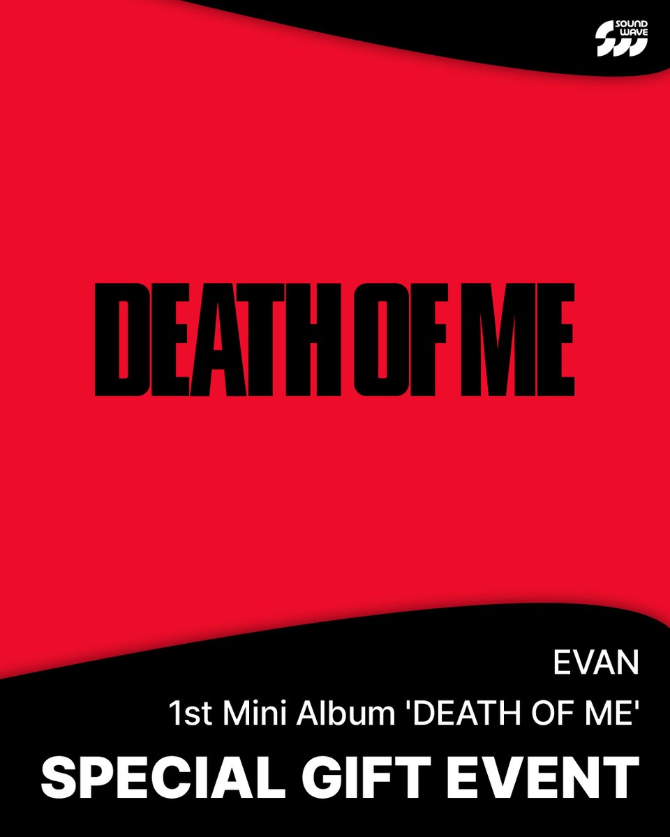soundwave_korea's tweet photo. #EVAN #에반
1st Mini Album #DEATH_OF_ME
SPECIAL GIFT EVENT OPEN

🎁 DEATH OF ME [EXPLOSION Ver. / NATURAL Ver.] 1장 구매 시
컨셉 포토 무광 포토카드 랜덤 제공

🎁 DEATH OF ME [EXPLOSION Ver. / NATURAL Ver.] 세트 (2종) + DEATH OF ME (Weverse Albums ver.) 1장 구매 시
컨셉 포토 무광 포토카드 2종 1세트 + 로고 떡메모지 1종 추가 증정

📅 이벤트 기간 : ~ 9/6(일) 23:59 (KST)

🌊 https://t.co/VjpaNQW3Tg