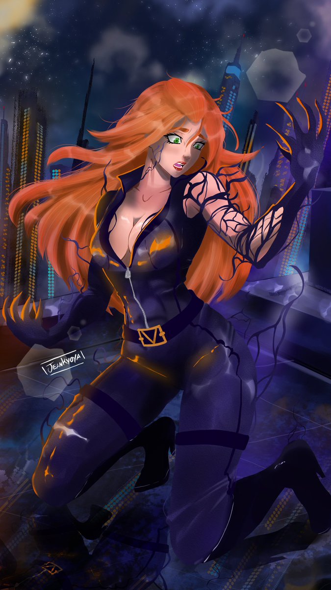 JeanKyoya's tweet photo. Commission for a client: Sam (Totally Spies) with the Veil (a garment that has a life of its own).

#totallyspies #sam #commission #commissionwork https://t.co/qYE3GFkvxB