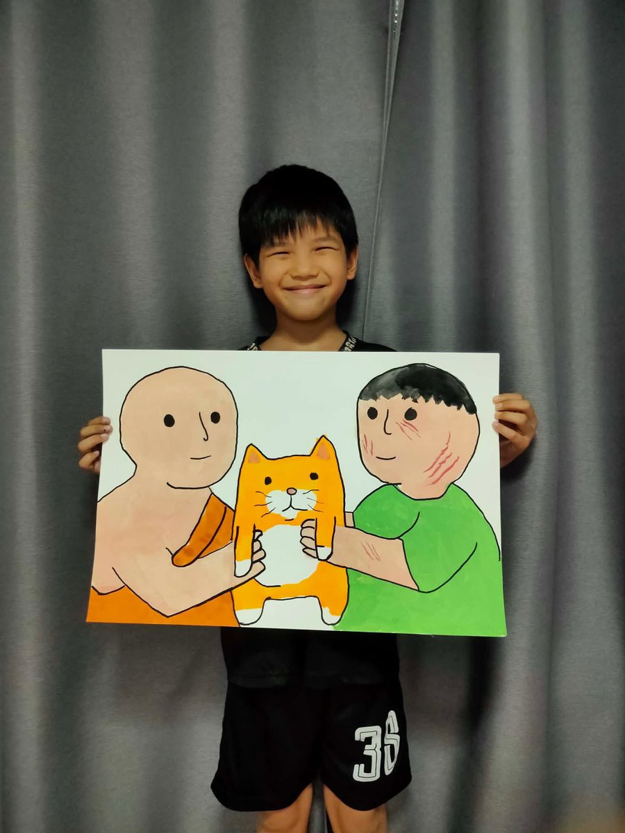 apricitydreamz's tweet photo. ชอบไอเดียในการวาดกับชื่อรูปที่ตั้งมาก🤣

ชื่อผมงาน :   จะดีหรอโยม https://t.co/oCNTLUyuTh