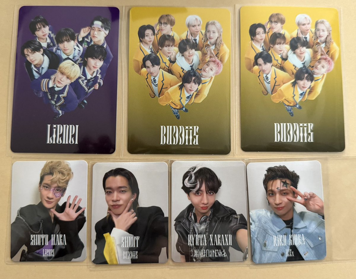 ai_10_n's tweet photo. EBiDAN Yes!東京 通常盤 トレカ 交換

譲 グループ Lienel BUDDiiS
     小トレカ 芳賀柊斗 SHOOT 長野凌大 志賀李玖

求 グループ M!LK
     小トレカ 阿久根温世 ＞ 山中柔太朗

エビミュ8/15愛知、8/23東京手渡しまたは郵送。

お気軽にお声掛けください。 https://t.co/htUUOlGrtd