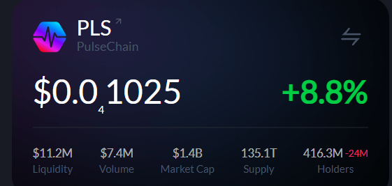 yourfriendSOMMI's tweet photo. ❤️💛💚💙 

⚠️ ALERT ⚠️

PulseChain (PLS) just lost a Zero.

🟢 PLS +9% on day https://t.co/gxJisrnrcK