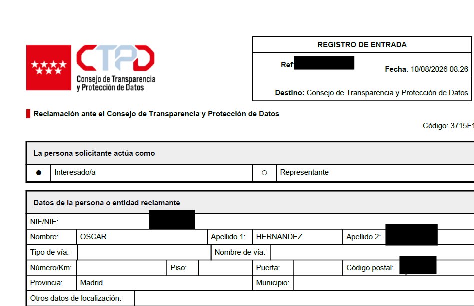 ciudadano_o2's tweet photo. De una manera u otra vamos a acabar sabiendo de dónde sale el dinero que acaban enviando a Quirón en forma de modificaciones presupuestarias vía transferencias de crédito
Presento reclamación ante Consejo de Transparencia por inadmisión de solicitud por parte de DG Presupuestos https://t.co/4BMW6lTKJX