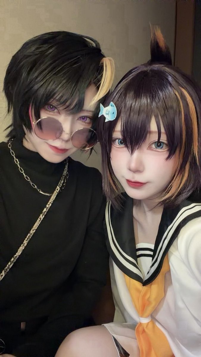 sirayoi_cos's tweet photo. cos 🌈🕒/🐧❄️・👟☯

メッシュ可愛い2人で https://t.co/y2w7CrWSPW