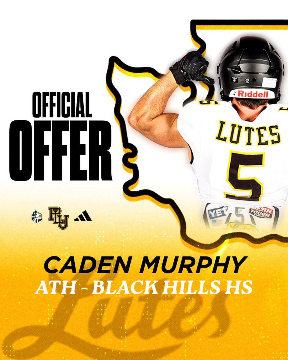 CPMURPH56's tweet photo. I am beyond grateful to announce my third official offer to Pacific Lutheran University, thank you to @BrantMcAdams and @Real_CoachSmith for making my dreams come true. @coachnorton17 https://t.co/z3Kiq1ifPe