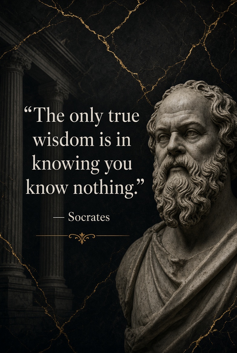 Magicltdpr's tweet photo. True wisdom starts with knowing the limits of what we know.
Socrates said:
“The only true wisdom is in knowing you know nothing.”

Critical thinking is not about winning arguments.
It’s about improving the quality of your own thinking. https://t.co/XcjdMBX9U8