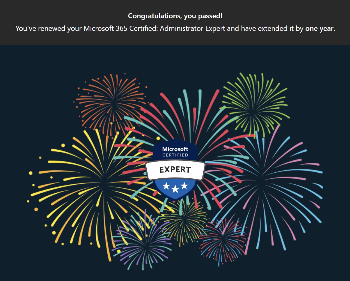 danielpetri666's tweet photo. Back from vacation — and apparently my idea of warming up is renewing two Microsoft certifications:

✅ Microsoft 365 Administrator Expert
✅ Identity and Access Administrator Associate

Good to be back.

#Microsoft365 #MicrosoftEntra #MicrosoftCertified https://t.co/OCXGFNq1zs