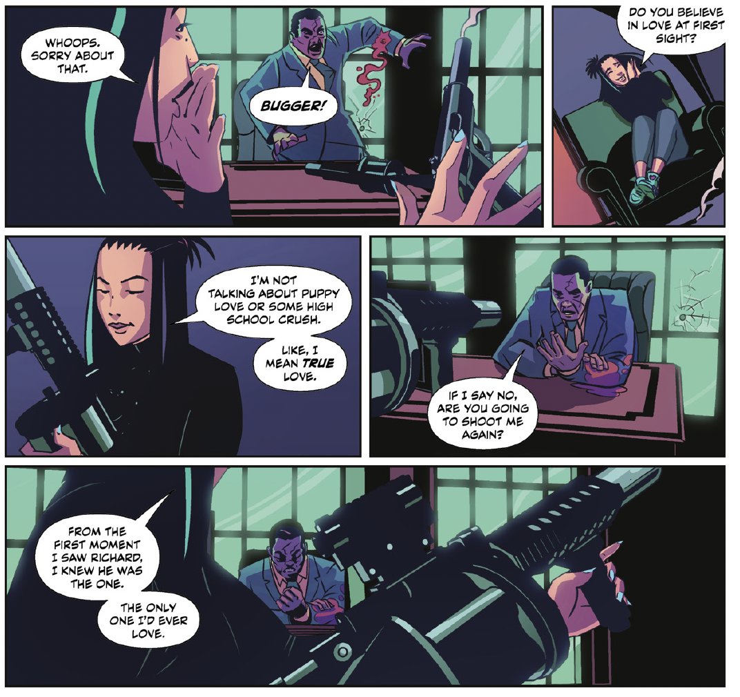 12GaugeComics's tweet photo. Never get in the way of a hacker savant tracking down her undercover-agent Bae...

Yumi: 00EX is coming. And no femme fatale or spy is safe...no matter the continent or tech. IN STORES WEDNESDAY from @Doug_Wagner &amp; @HoytSilva ❤️‍🔥
@ImageComics https://t.co/iUg5XtKrvb