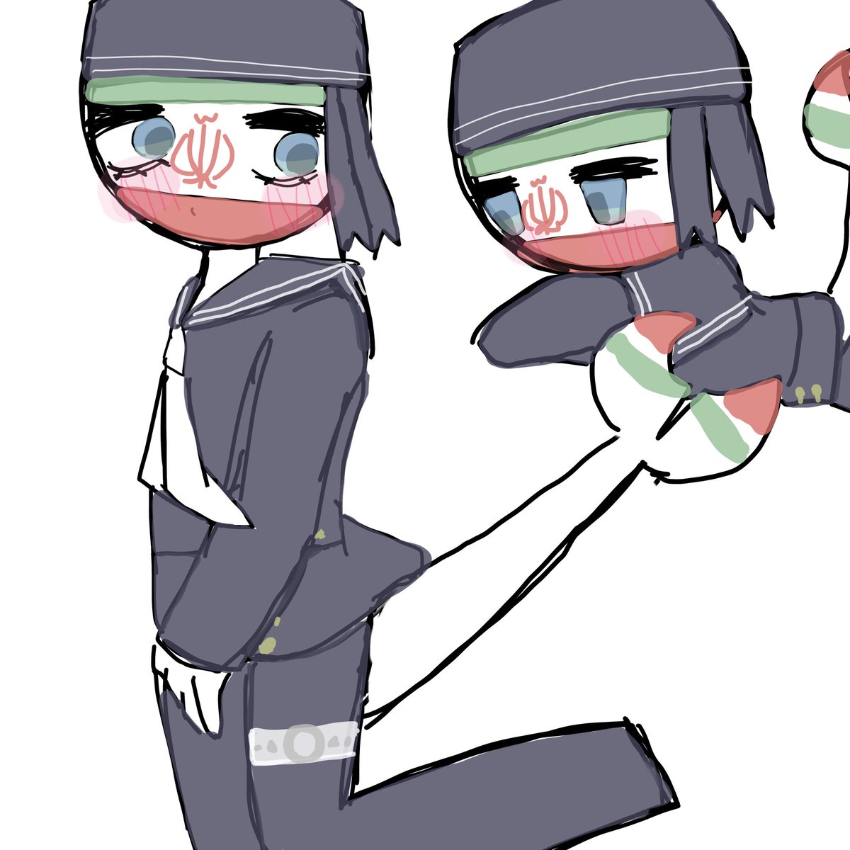 Seor385535's tweet photo. #countryhumans 
🇮🇶𓆩𓆪𝕯𝖊vil and 🇮🇷 ⋆｡𖦹 ˚ . 🐬𓇼 ˚｡⋆ https://t.co/zPPIwv0KPT