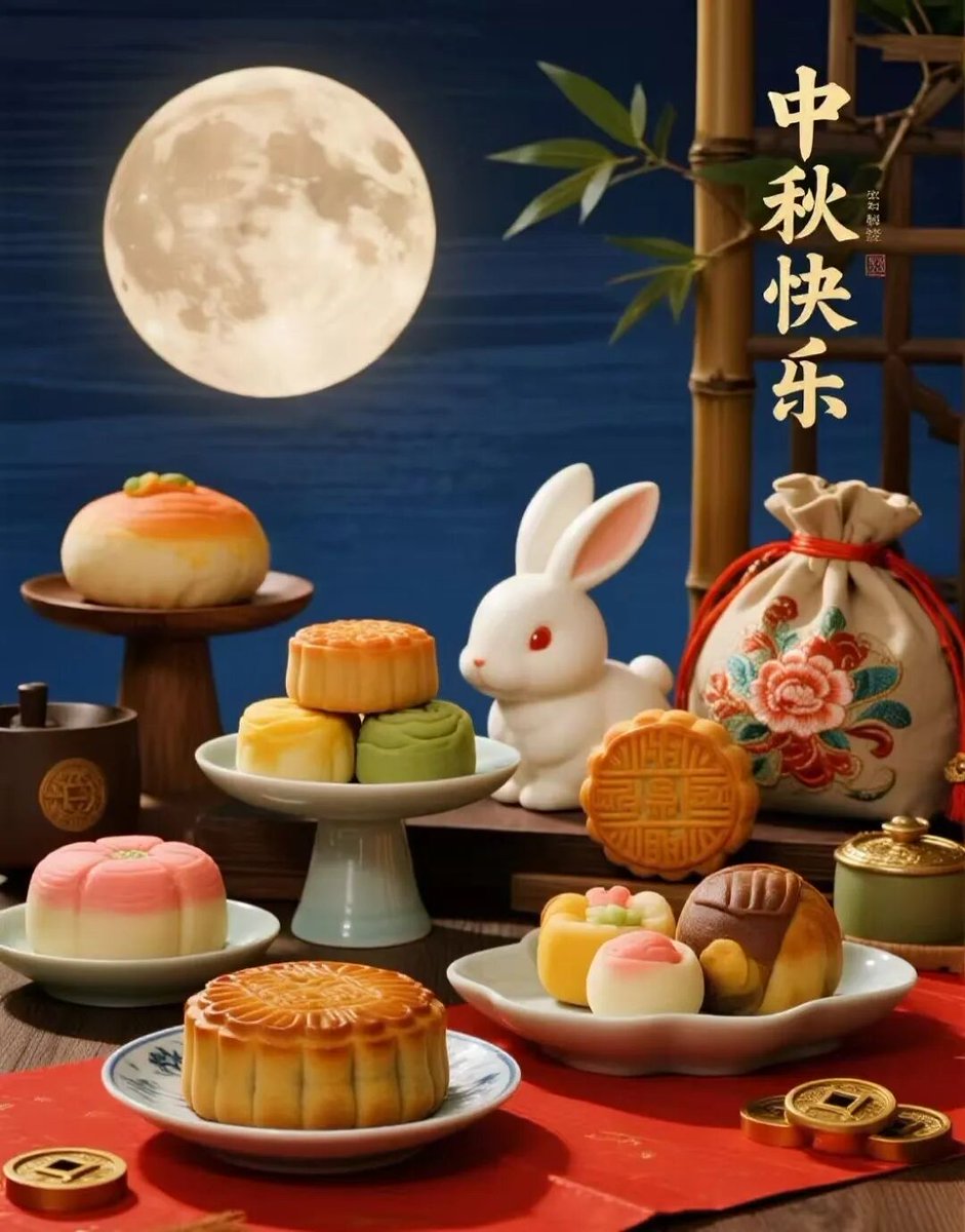 brenimelyko's tweet photo. This Mid-Autumn Festival, may your mooncakes be sweet, your moon bright, and your moments warm with loved ones. https://t.co/tWnoLABnJm