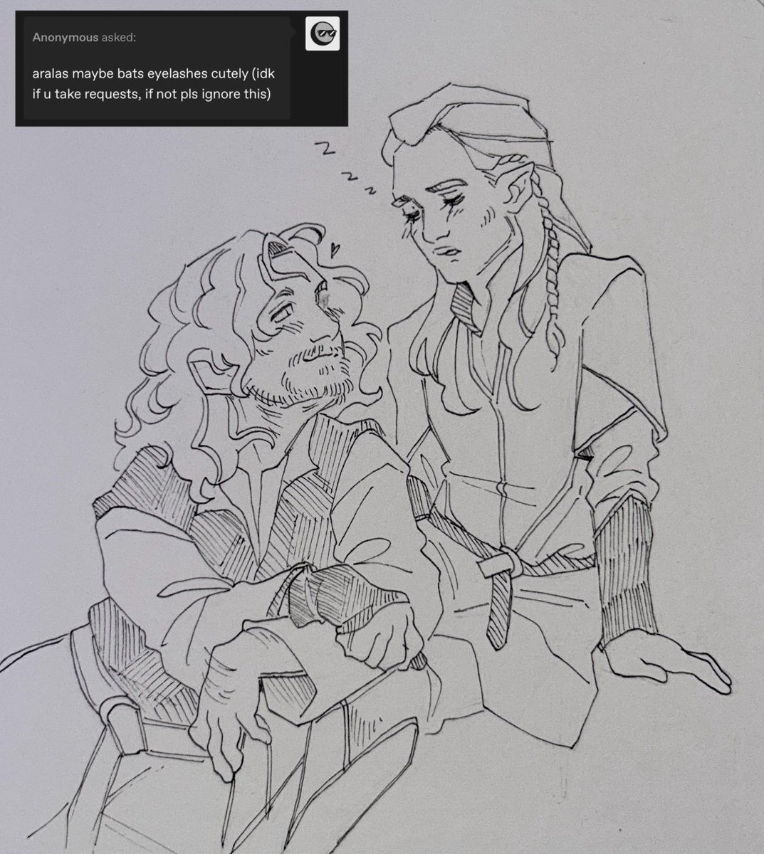 Teapatime's tweet photo. #Aralas request on tumblr
Legolas tries a “nap”: https://t.co/X56m7xFkFR