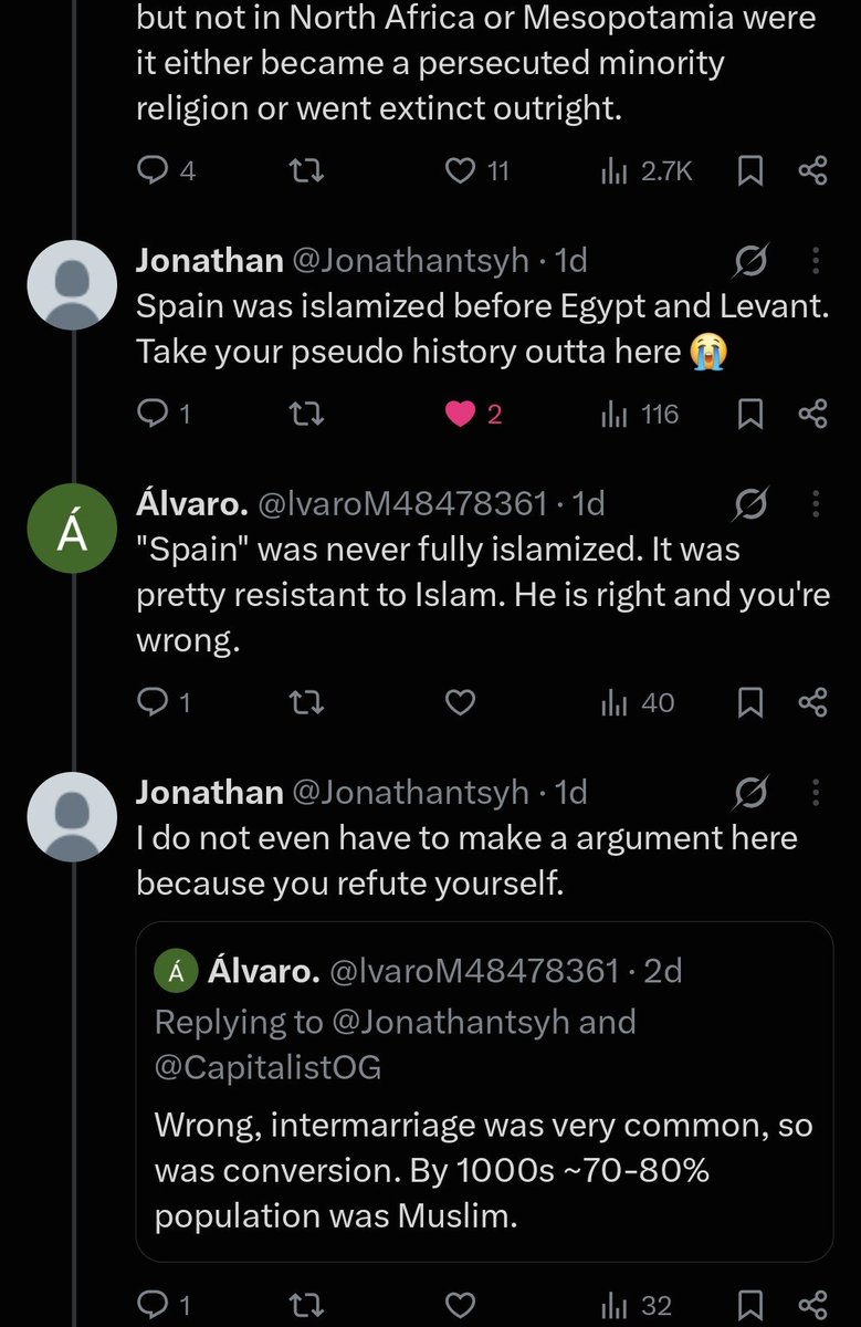 Jonathantsyh's tweet photo. @lvaroM48478361 @ozbegtin_balasi @yajujbender @HatraofIRAQ 😂😉 I never said fully, fully is a weird term here. We consider egypt and levant islamized even though Muslim population does not reach 90% lmao. https://t.co/uNqQuby35c