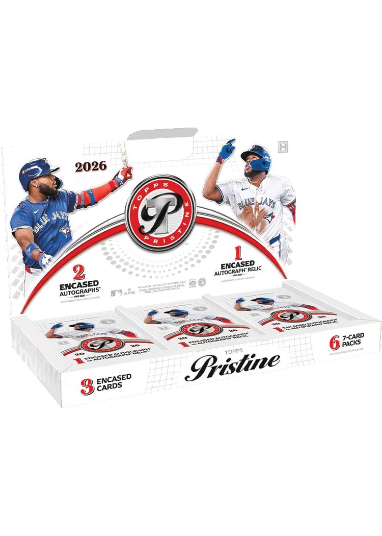 gradingservices's tweet photo. 【🔥予約販売開始🔥】
『2026 Topps Pristine Baseball』
8/13発売!
白を基調としたChromeデザインが魅力の
Topps Pristineが今年も登場⚾✨
1BOXに
✍️ オンカード直筆サイン 2枚
👕 オートレリックカード 1枚
が封入!
🔻購入は���ちら🔻
https://t.co/4tttNN6vCZ
#BLEZASIA #Topps https://t.co/mTZOR3trxd