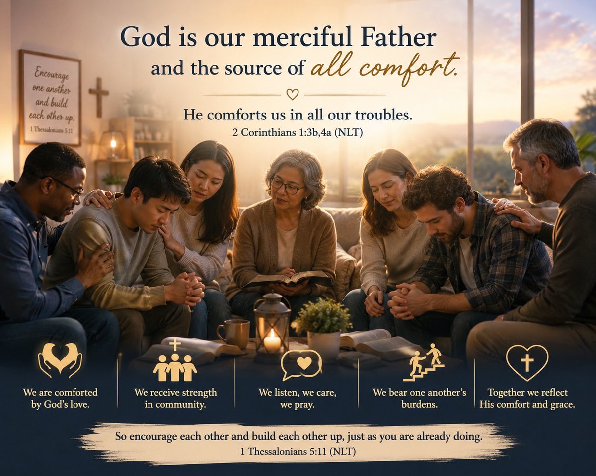 albert70x7's tweet photo. God is our merciful Father and the source of all comfort.
He comforts us in all our troubles.
2 Corinthians 1.3b,4a (NLT)

#Jesus #Christianity  #Faith #Bible #HolySpirit https://t.co/nvjqhZQYZW