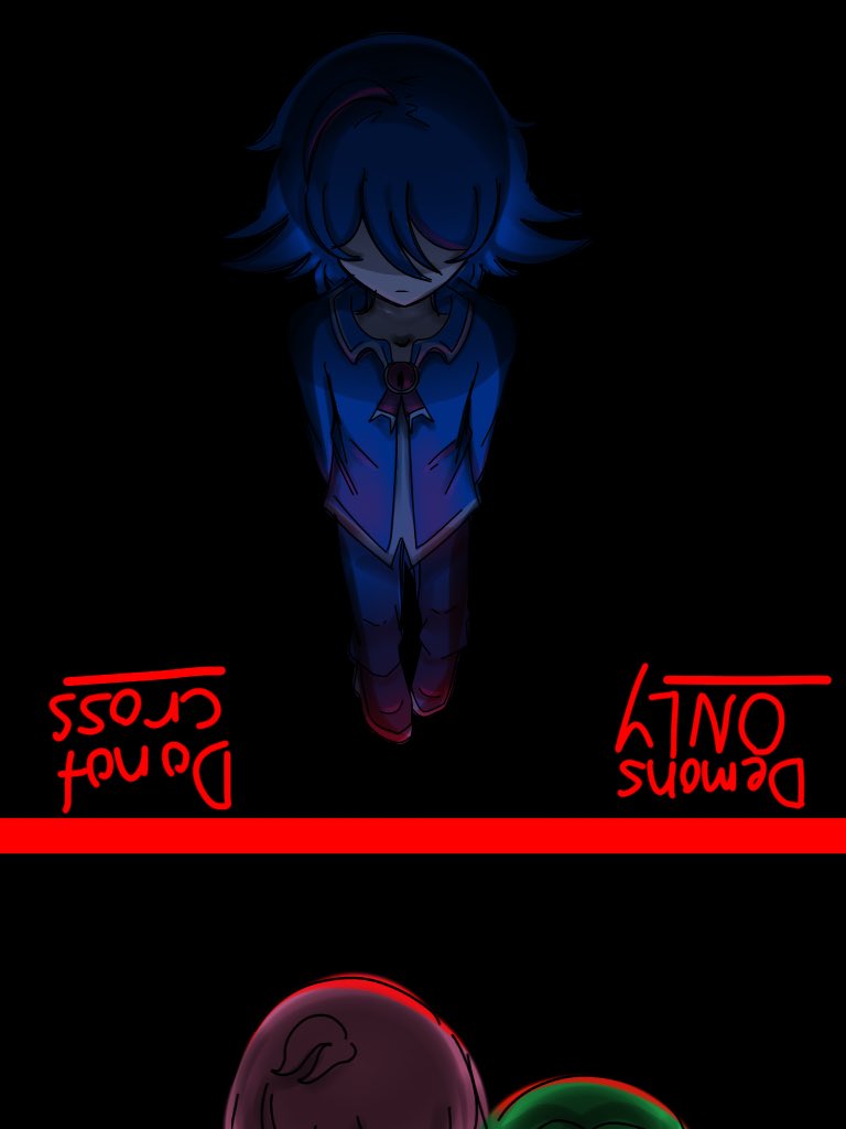 editirumi's tweet photo. Demons only, do not cross this line. https://t.co/P5FT7UI8dv