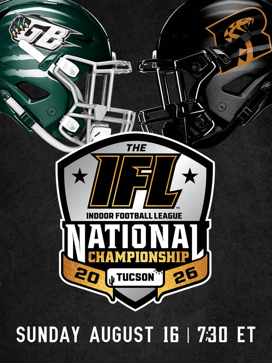 ArizonaRattlers's tweet photo. IFL National Championship
Aug 16 | Arizona vs Green Bay

Get Tickets: https://t.co/QbBSqiUItt https://t.co/gt6UMs2gHp