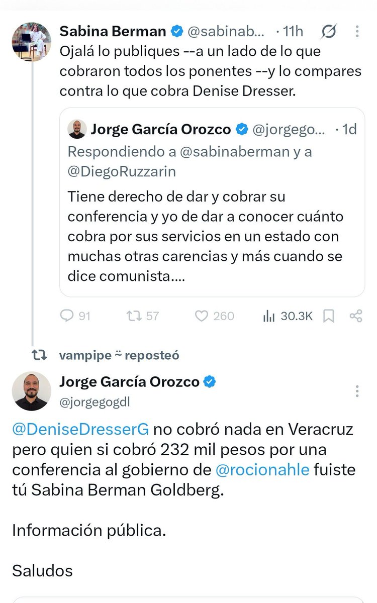 Arouet_V's tweet photo. .@sabinaberman cobra bien por hacer propaganda para la 4T, como antes lo hizo para aplaudir a @RicardoBSalinas. Nada más que ahora cobra del erario y por eso le molesta la transparencia. Durante un intercambio con @jorgegogdl se negó una y otra vez a que se hiciera del conocimiento público lo que cobró por una conferencia porque sabe perfectamente que a ella le pagan por aplaudir.  Miren ustedes su postura, nada más escupe al cielo y por eso ella misma se mancha la cara.