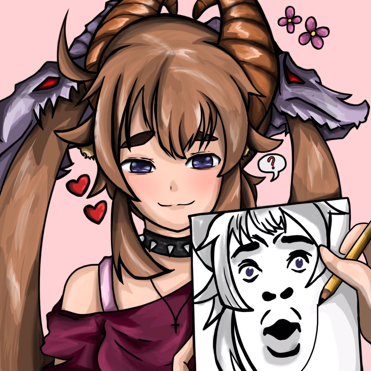 Drizk_Arts's tweet photo. After 4 years of hiatus
We’re finally back to making art. 🫡

Here’s my comeback piece:
Baphomet from MGE, 
commissioned by @poato_poato

#digitalart #artmoots #commissionart #art
 #monstergirlencyclopedia
#魔物娘図鑑 https://t.co/w4cSEej7w4