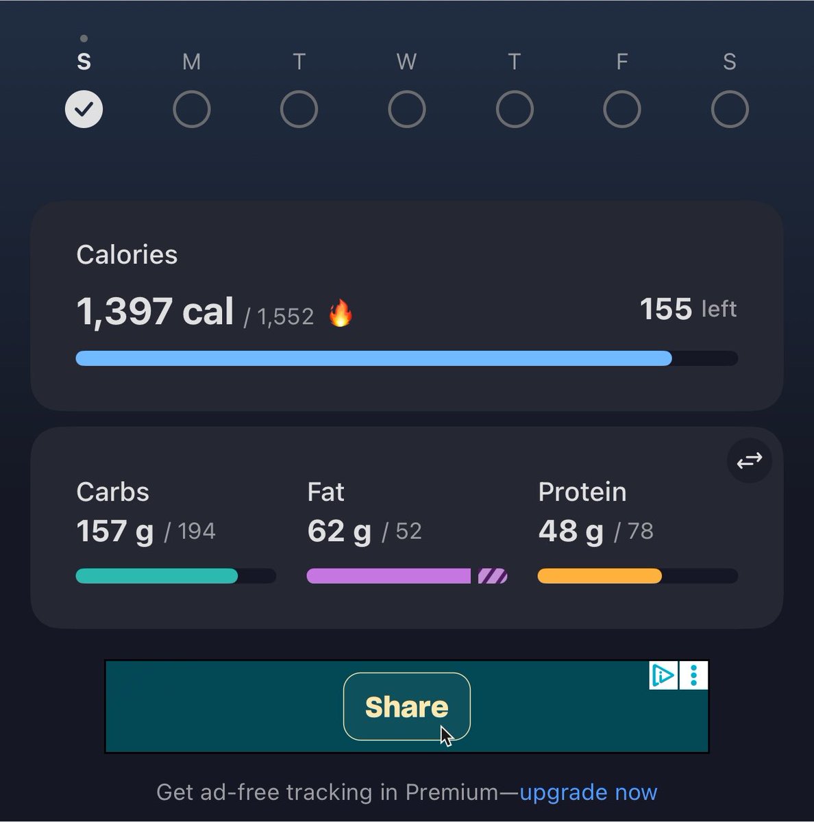 lotusstarves's tweet photo. total for today! tmrw i will cut my limit down to 1400! https://t.co/s03zjs57Y2