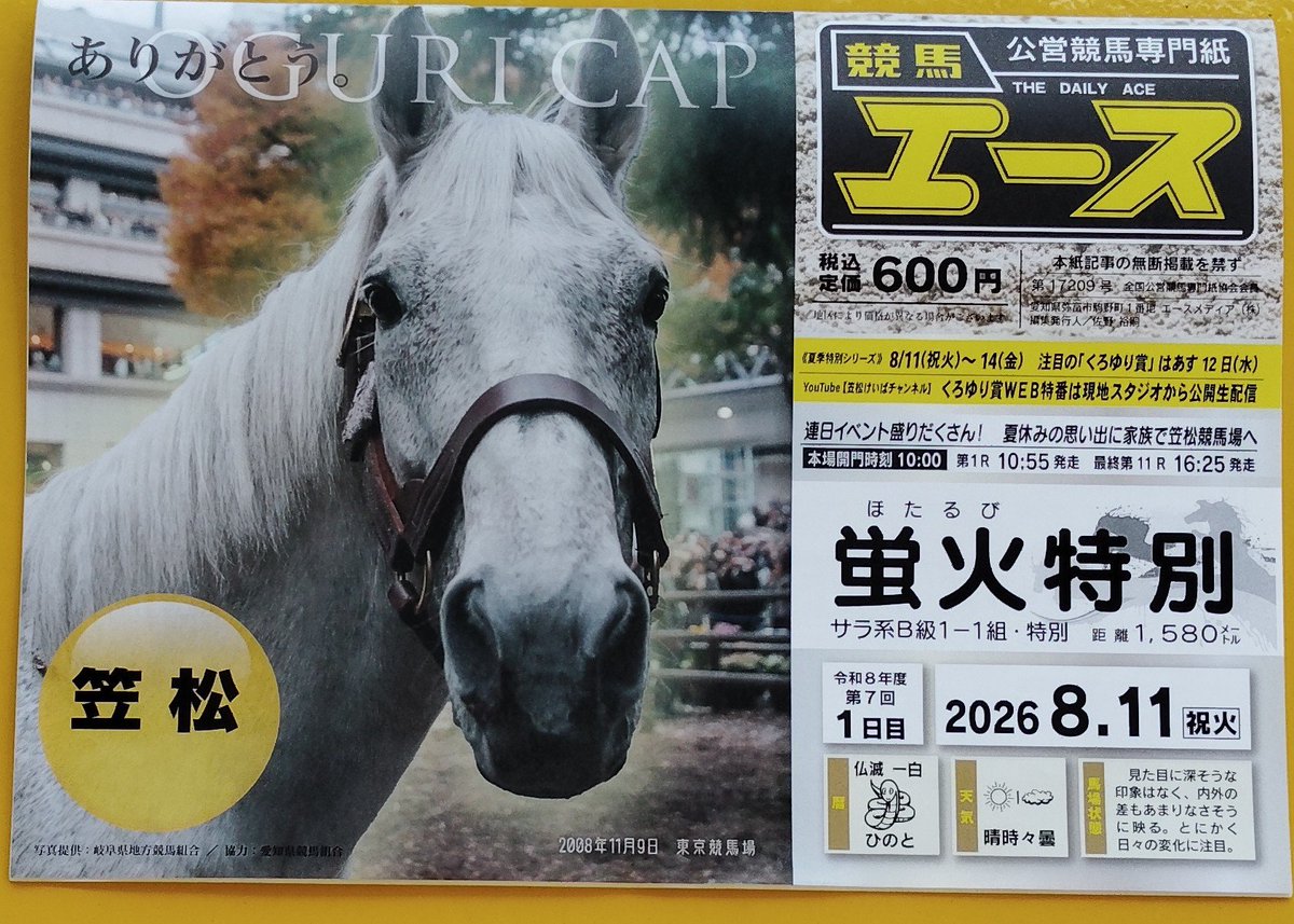 ace_takenaka's tweet photo. 笠松競馬は明日からスタート。イベント盛りだくさんのお盆競馬です。よろしくお願いします。
開催を前に馬場の掃除があり、多くの蹄鉄や石が除去されました。聞くところによると、夏は接合部が緩み易く、落鉄が増えるそうです。歩いた感じ馬場は軽い印象ですが、はたして？
#笠松競馬場 https://t.co/LNGz0YdAbS