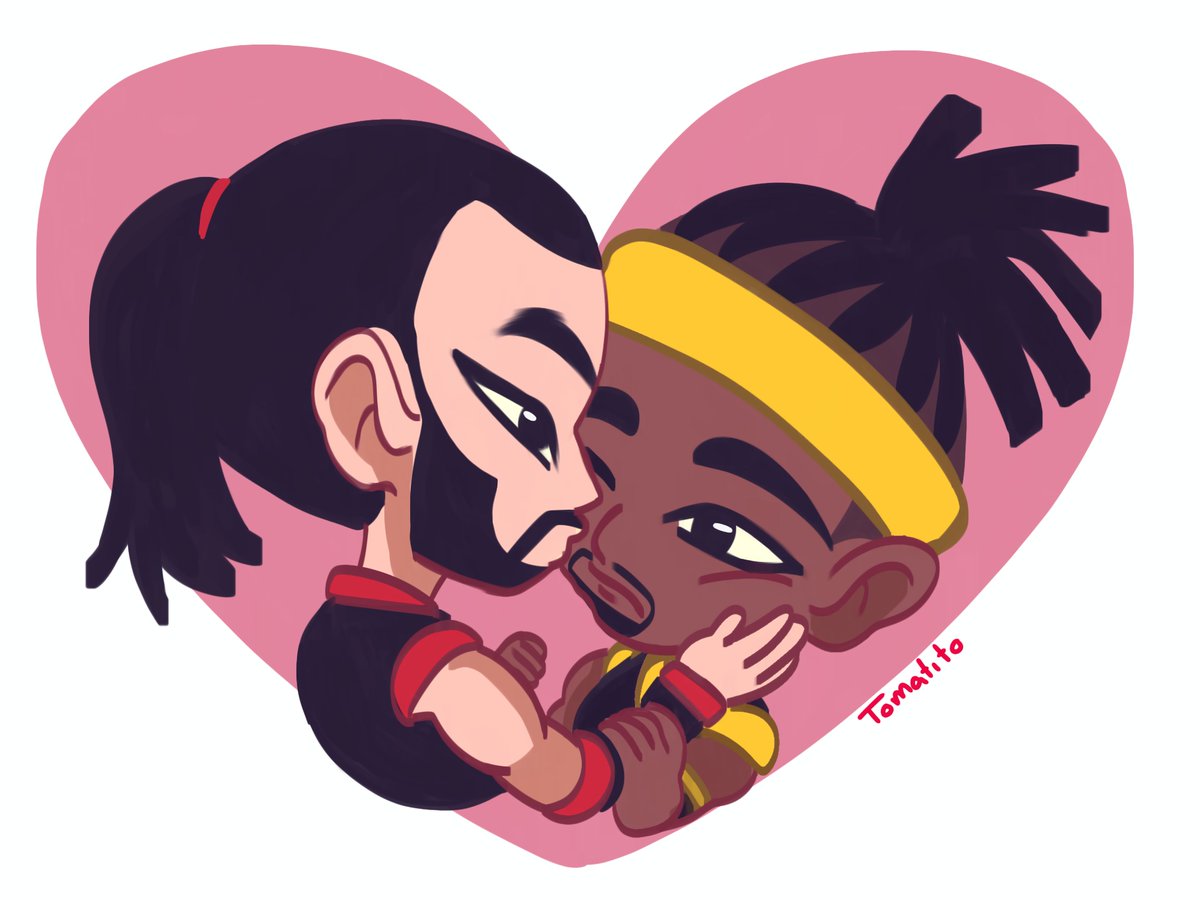 Tomate48080's tweet photo. Sekrax, a chibi drawing of them, I like to think that Sektor gives Cyrax kisses on the cheek and even licks his wounds. https://t.co/RcabmwQEik