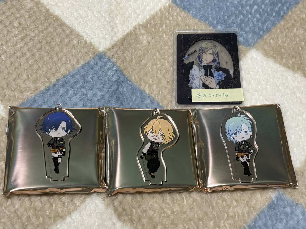 yuen5296's tweet photo. 【交換】うたプリ グラショ Mystical Curiosities MC ちびキャラ アクキー

譲】トキヤ・那月・藍

求】蘭丸・カミュ

郵送にてお取引希望です
検索からもお気軽にお声掛けください🙇‍♀️ https://t.co/vmo3t2oeOv