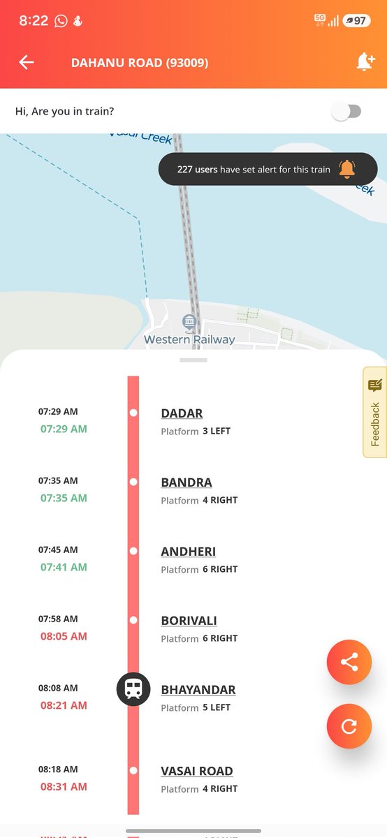 kishor67's tweet photo. @RailwaySeva @drmbct @Gmwrly @WesternRly @AshwiniVaishnaw Today again, TN-93009 Churchgate–Dahanu Local is running 15 minutes late. Is the delay every day due to the same passengers obstructing the doors? There is only one Dahanu local every 30 minutes, and even that is not running on time. @AshwiniVaishnaw https://t.co/WXy4nkXMDV