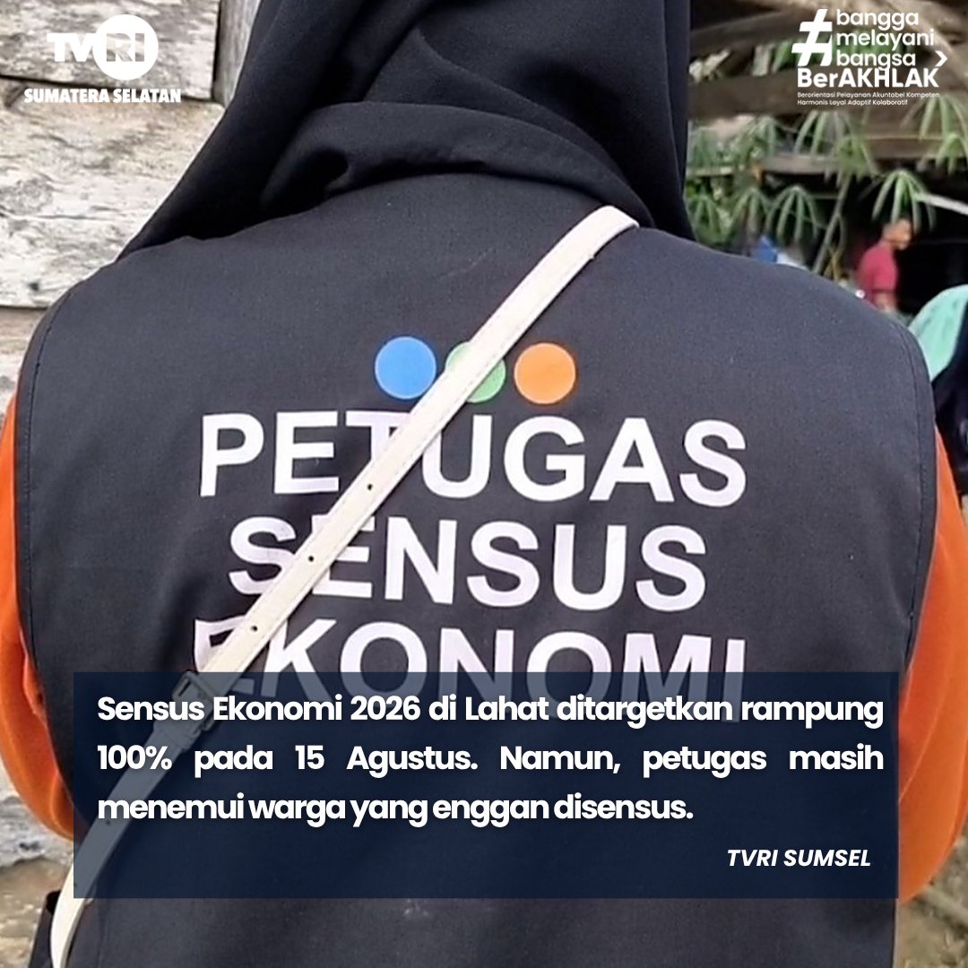 tvrisumsel's tweet photo. Menurut Anda, apa yang membuat warga masih ragu?
#SensusEkonomi2026 #Lahat #Sumsel #TVRISumsel https://t.co/fxa1xBupxH