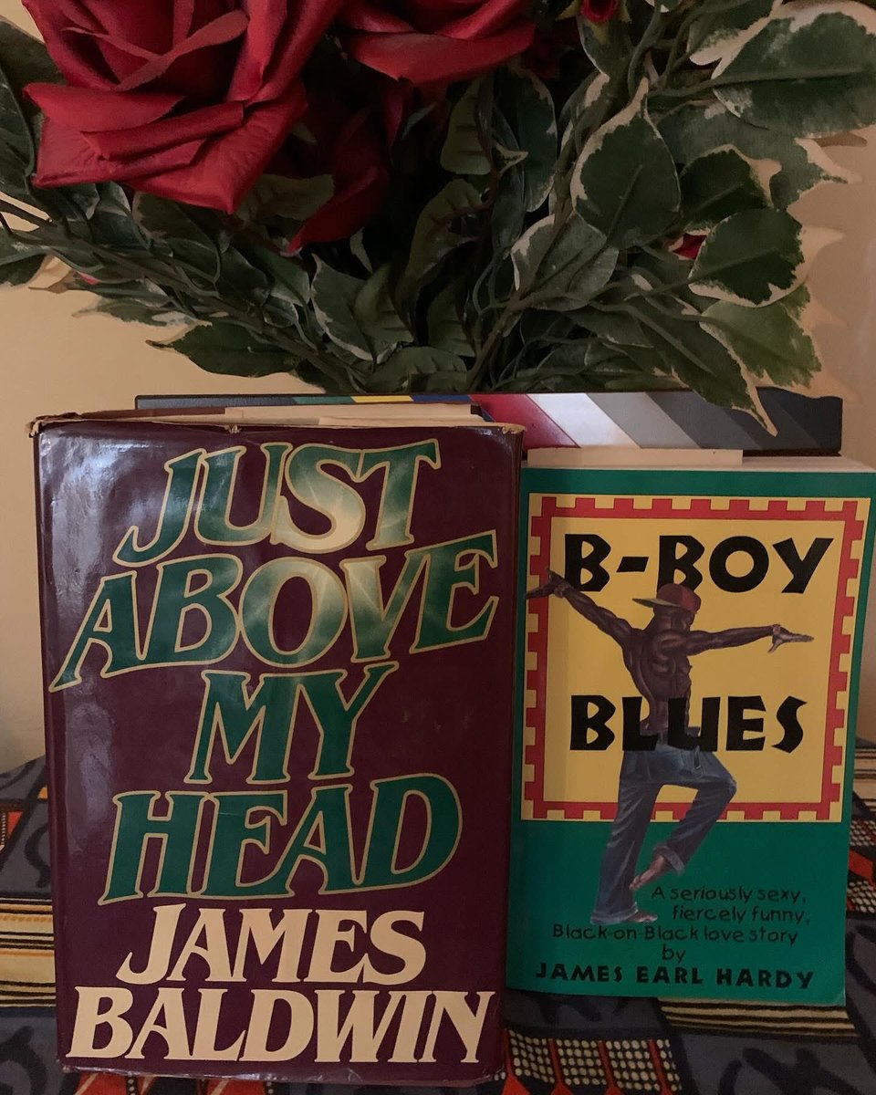 JamesEarlHardy's tweet photo. The book I love that inspired me to write my own ☺️

#JustAboveMyHead #BBoyBlues #NationalBookLoversDay ❤️📕 https://t.co/FCVP1BC8E9