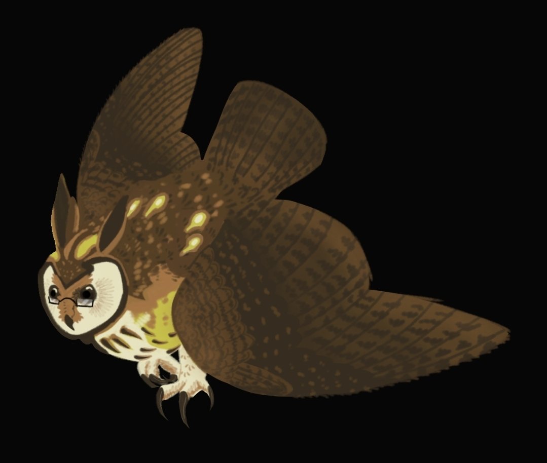 Nova_thebudgie_'s tweet photo. I plan to draw every character as an owl eventually, atleast the main 6. Anyways Yel first, Striped owl obviously #puzzleheads https://t.co/hyyPREFROl