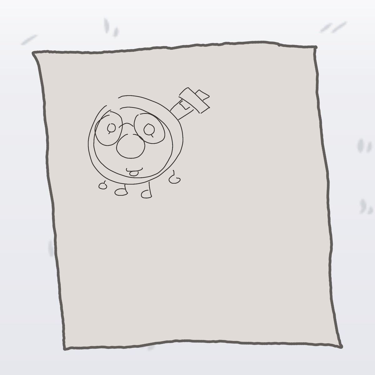 whiskybeansshow's tweet photo. @NOGOODATBEINGU I can't color it, but it looks kind of like you! you're missing the little bandana, but I'm sure it's okay! https://t.co/bXNpSlQLjk