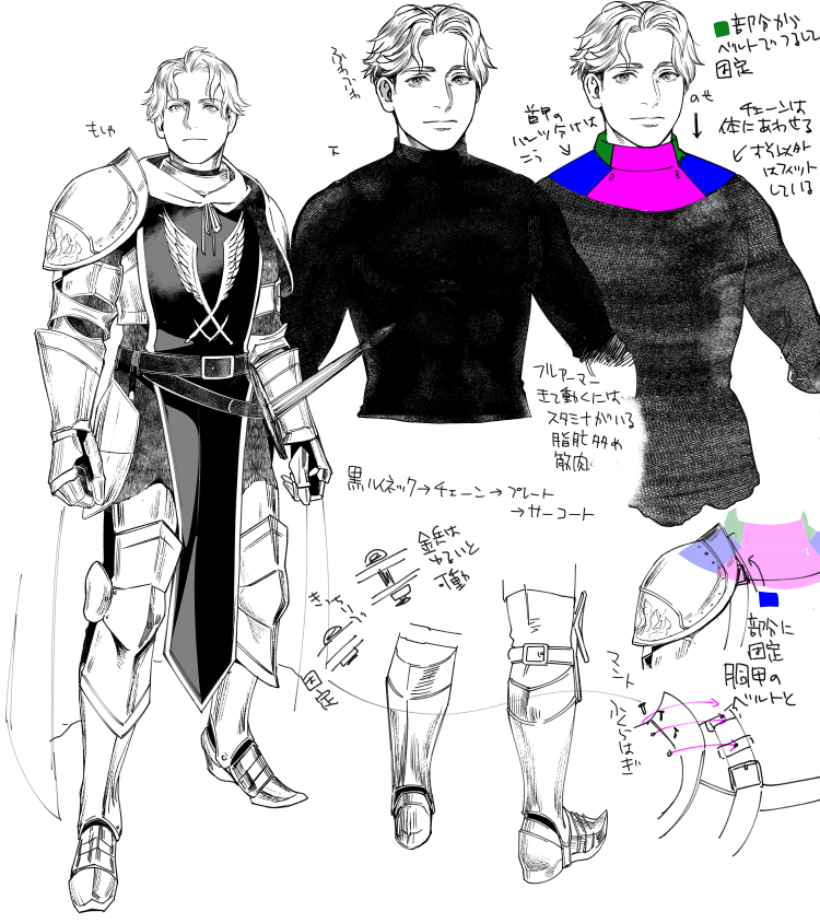 F4Twi's tweet photo. クリック君の鎧の構造の予想図だよ
資料が1枚しかないから自分で作るしかないんだよ
困ったね https://t.co/7oEkeYUAE6