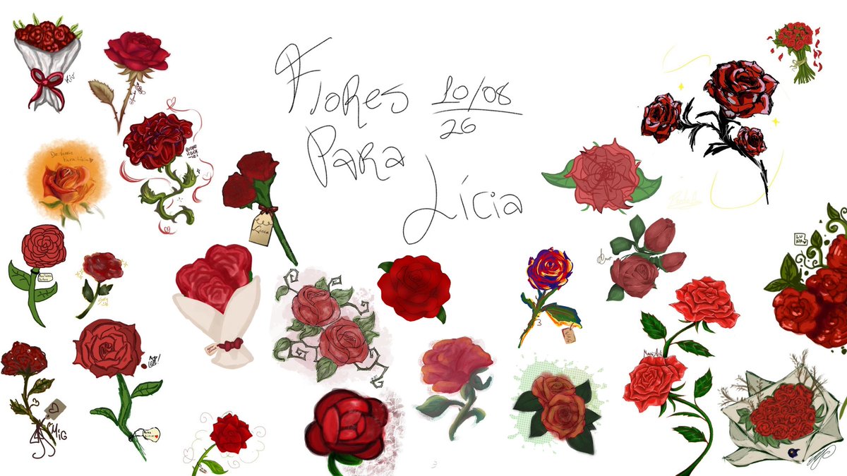 BeldamT's tweet photo. Hoje é dia 10/08, aniversário da  @liciawebber!
E por que não nos unirmos para entregar flores à nossa azarada favorita?
Trouxemos rosas vermelhas, já que são suas flores favoritas, mas cada um se dispôs a trazer mais alguma coisa de seu próprio jardim.
#FloresParaLicia https://t.co/zDDX1gNLf7
