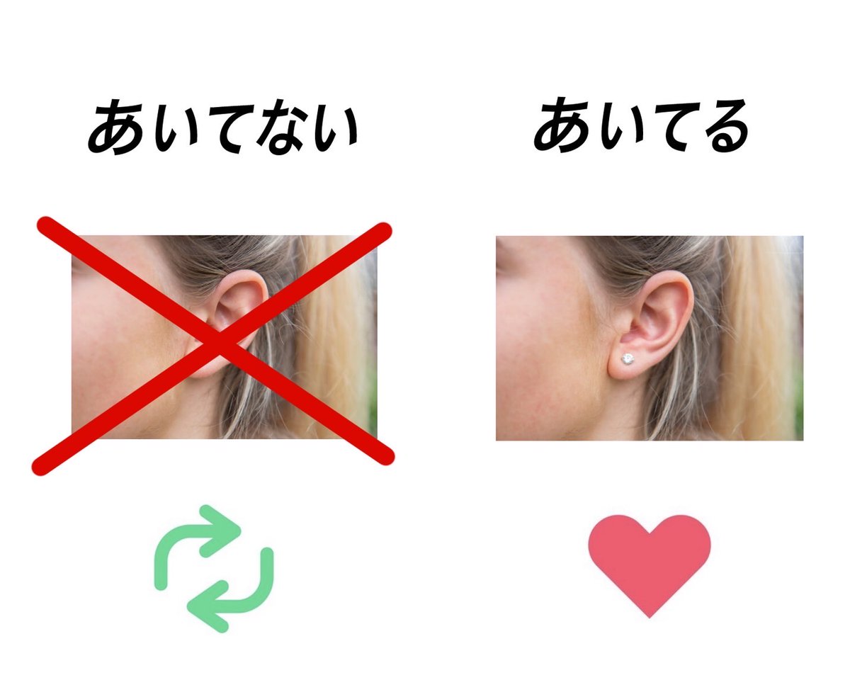 sironakagasuita's tweet photo. 皆さんピアス開けてる？ https://t.co/0hTiENeciK