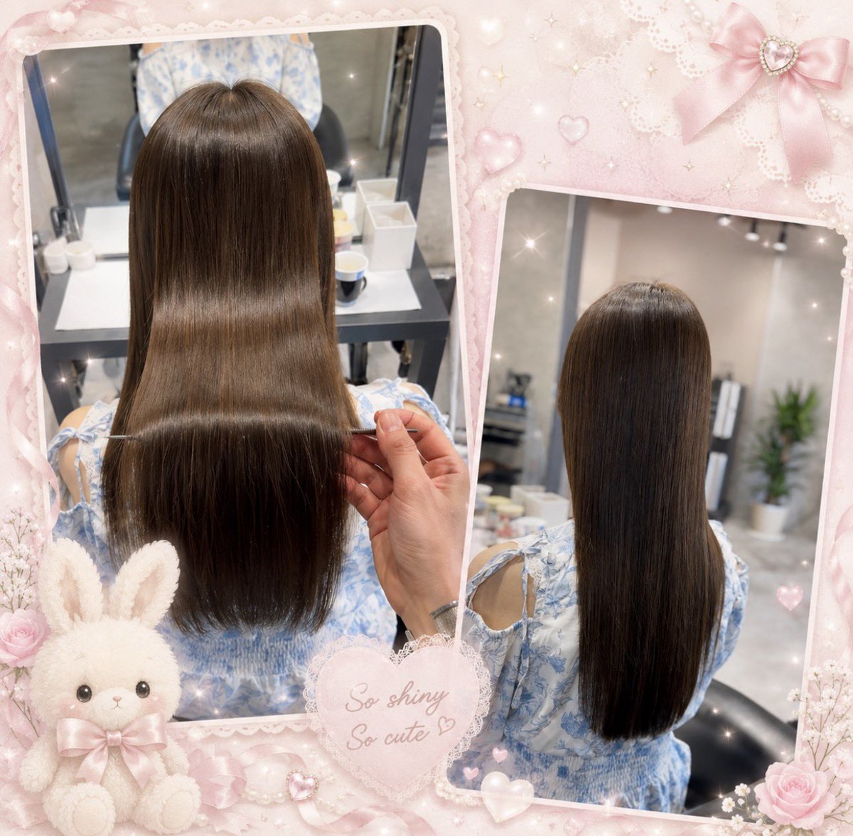 yuipyon1002's tweet photo. 美容院フルコースしてきた(⸝⸝ ´𐋣`⸝⸝)💕
とぅるんとぅるんっ🥰🫶🏻 https://t.co/mXpLh8434d