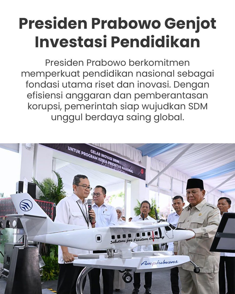 adindasafhan's tweet photo. Pendidikan yang maju membuka lebih banyak kesempatan bagi anak muda untuk belajar, berkarya, dan menghasilkan inovasi
#InvestasiBesarPendidikan Dorong Riset &amp; Inovasi Nasional https://t.co/1YYqwv7U8u