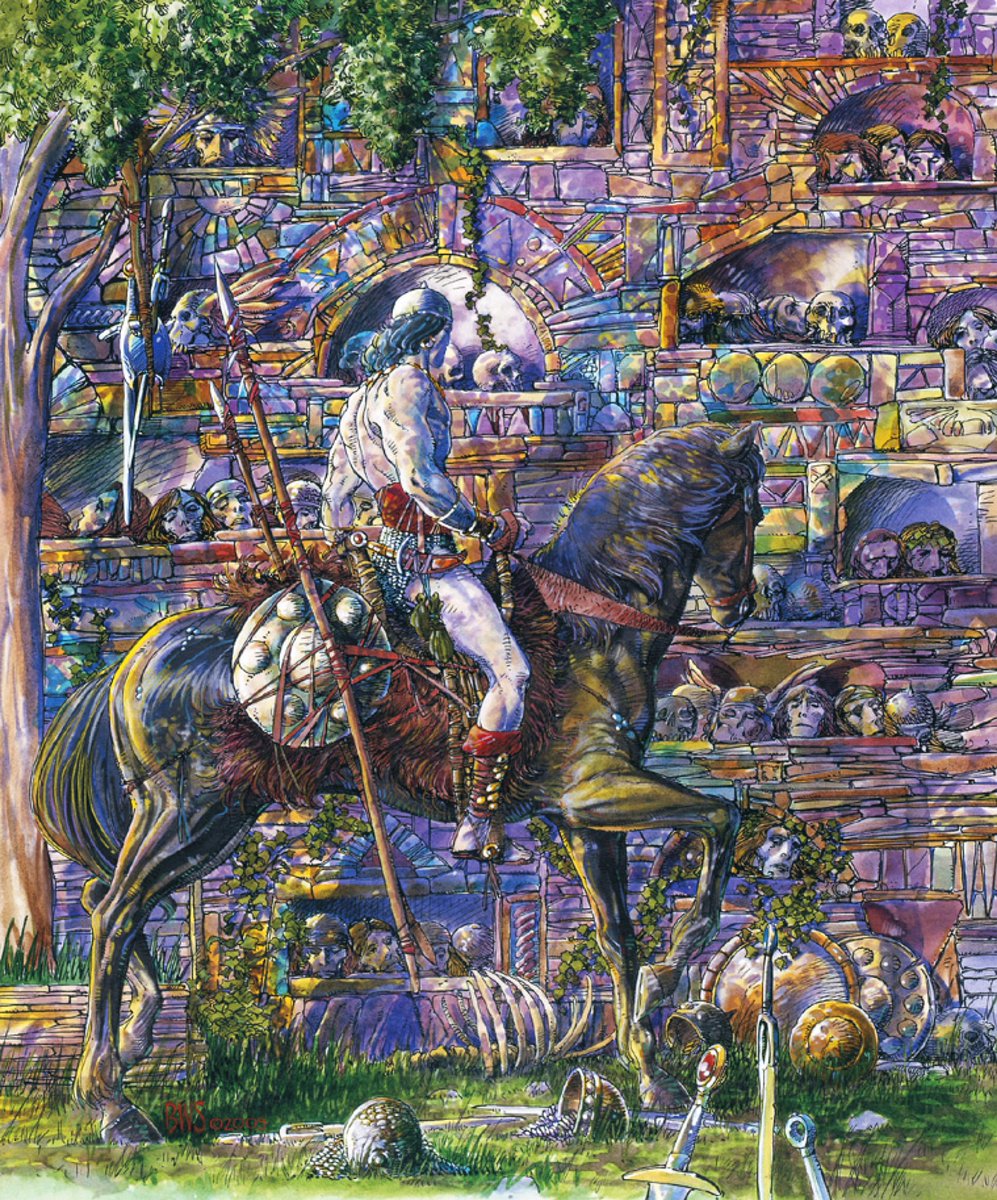 rjoftheisland's tweet photo. Celebrating Sword and Sorcery art. Inspiration for my upcoming graphic novel, #CROMtheDestroyer. #FantasyArt #Conan #CROM #SwordnSorcery #DnD #RedSonja #CROMtheDestroyerAvailable @ https://t.co/dgXucgZ7XE https://t.co/g4sBKaI2Md