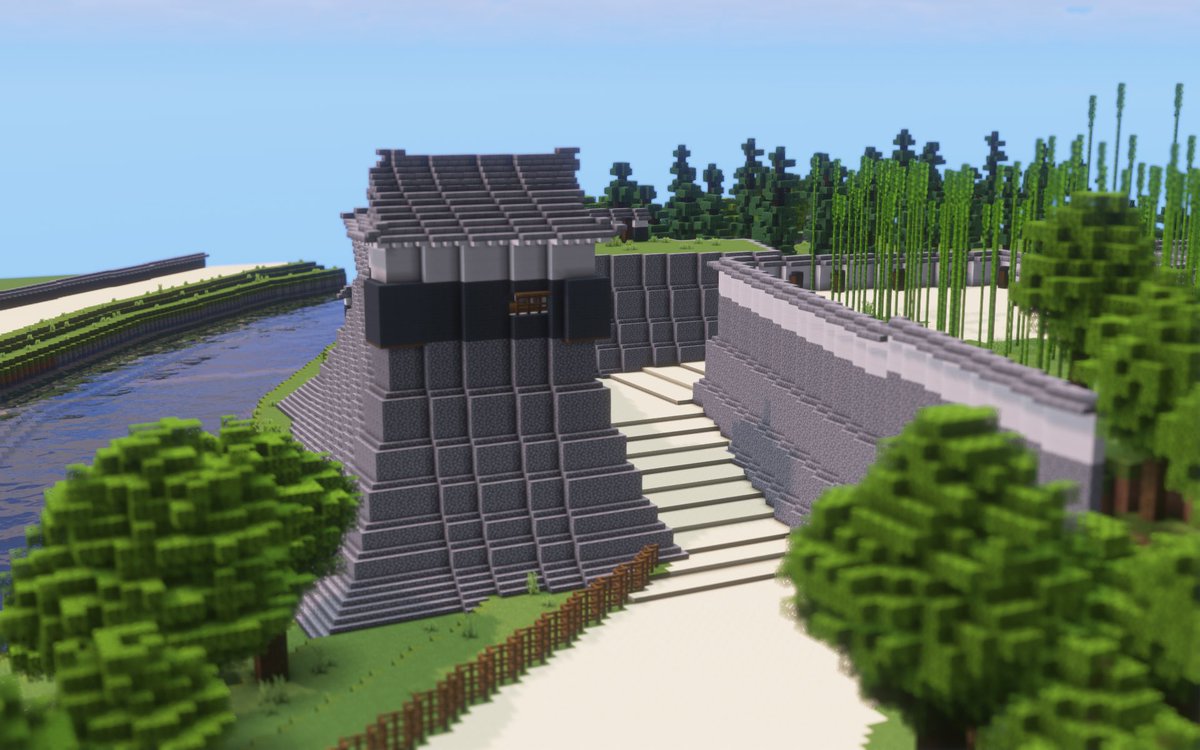 s0komoto's tweet photo. マイクラ 熊本城　
平御櫓と須戸口門
#熊本城 #マイクラ建築 #Minecraft #Minecraftbuilds https://t.co/V6wAJQnRON