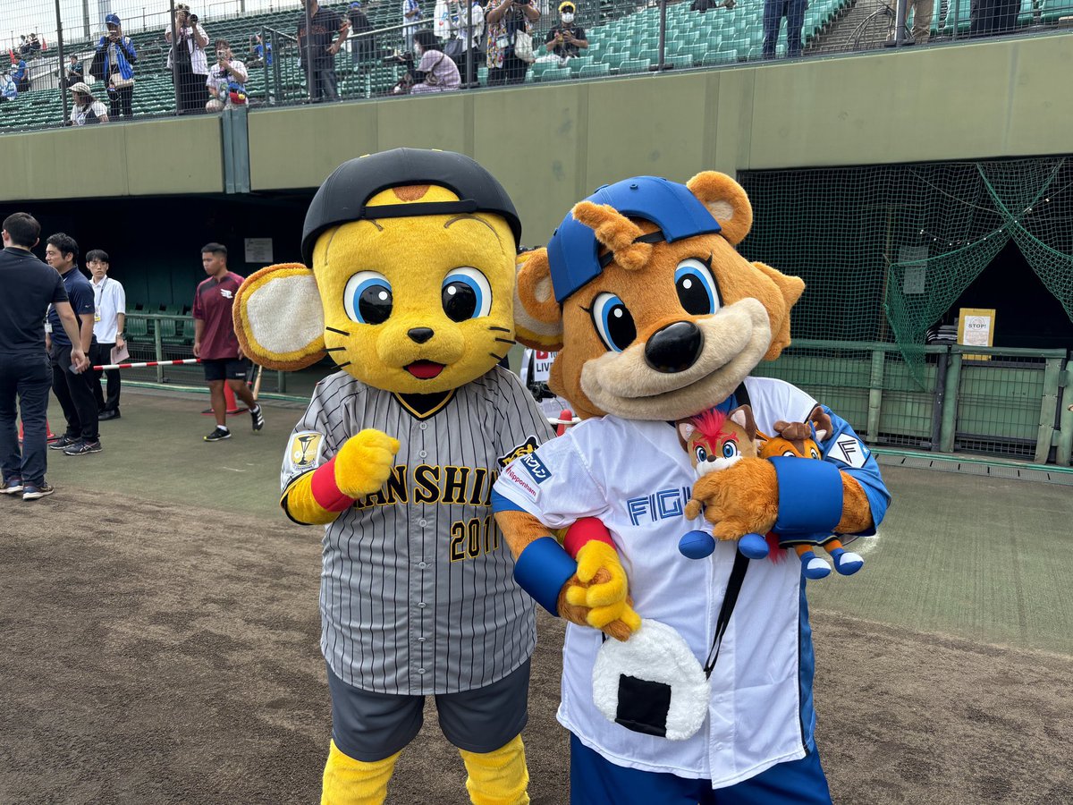 Cubby_Kamasta's tweet photo. かび〜もついに
こうしえんでびゅ〜てすのて⚾️

コラッキー🐯と
おひさしぶりのきーたくん🐯に
あえるのがたのしみてすのて🐻🎶
1ひ・2ひ
はんしんファンのみなさま
よろしくおねします☀️ https://t.co/8Fg59t3NLA