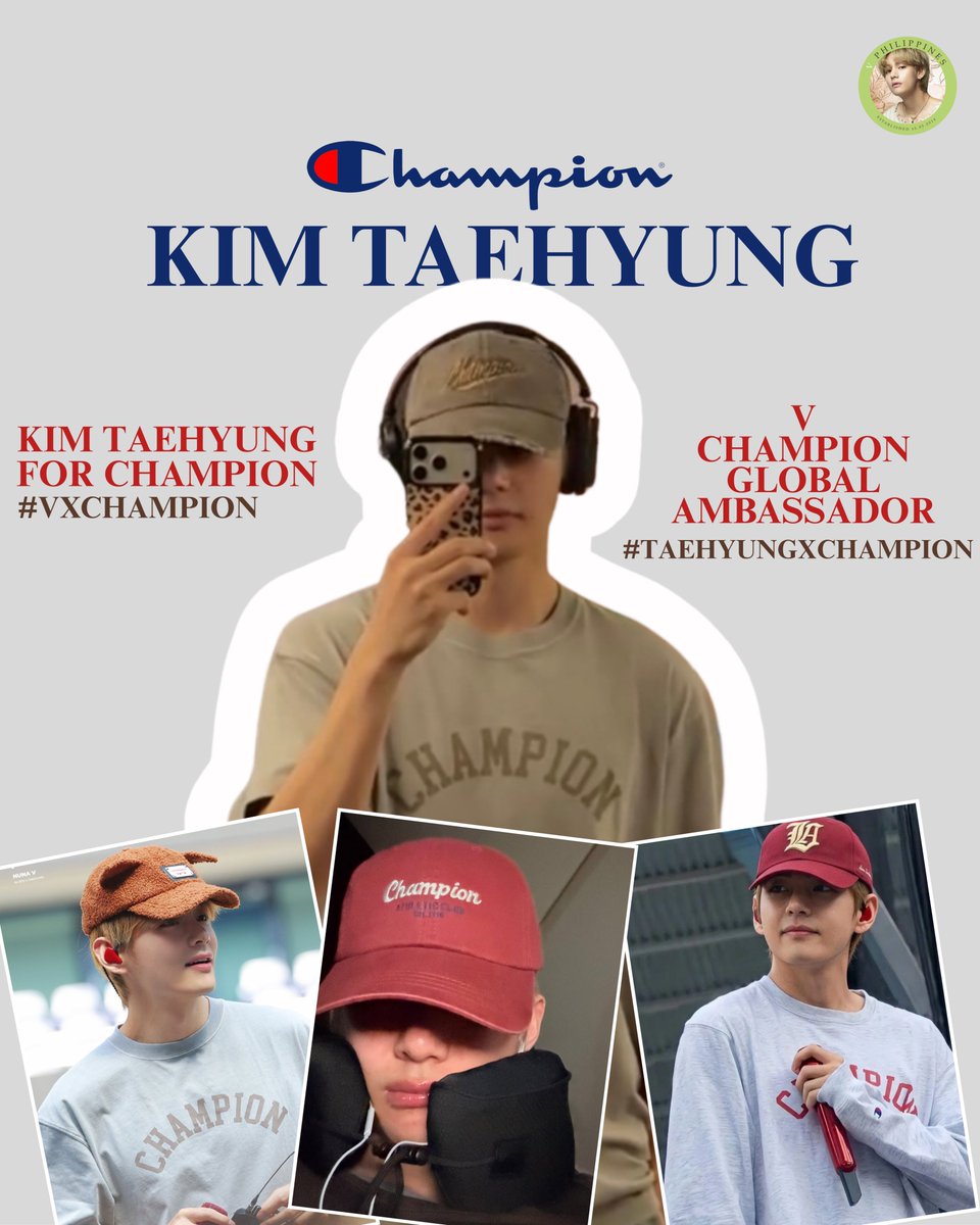 TAETAE_PH's tweet photo. Please use the tags once Champion officially announces Taehyung as their Global Brand Ambassador.

V FOR CHAMPION IS COMING
#KimTaehyung #Taehyung #V #THV #김태형 #방탄소년단뷔 https://t.co/rKMPqjrkAU