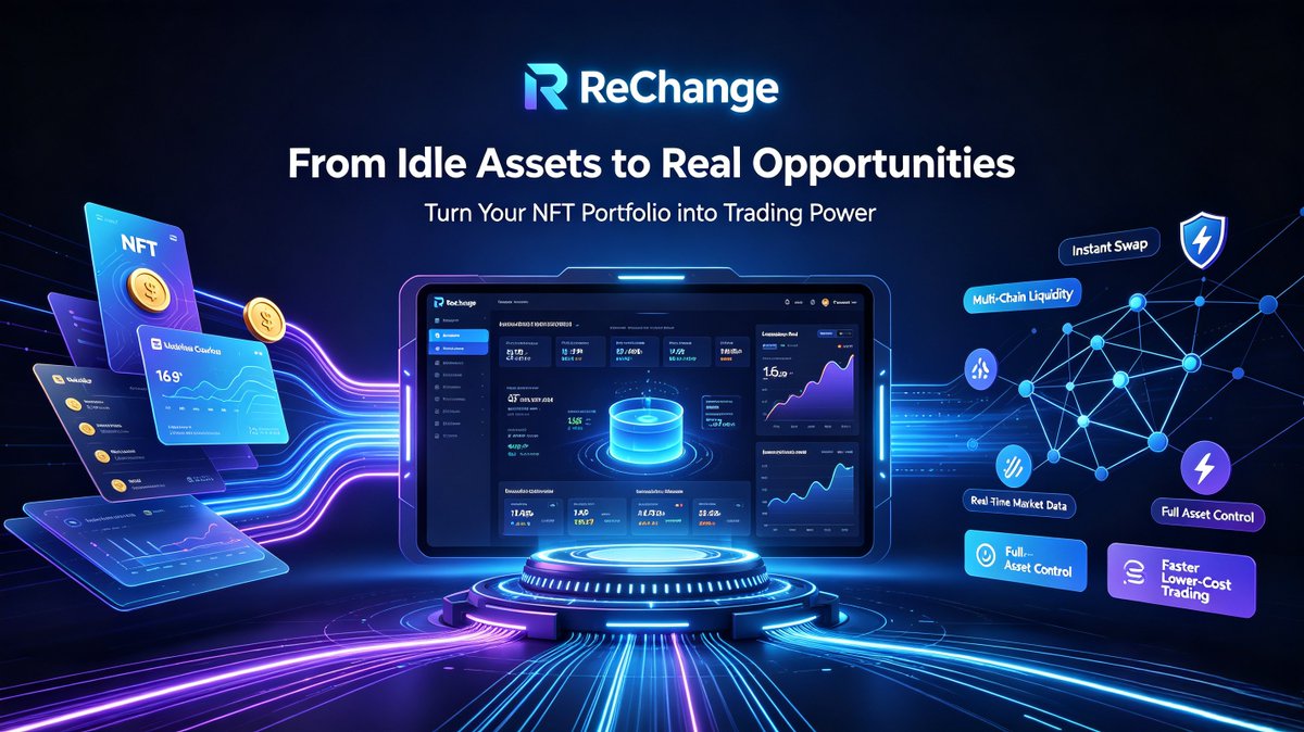 rechange_nft's tweet photo. ReChange helps you turn idle assets into real trading opportunities.Holding NFTs doesn’t have to mean waiting.
⚡ Trade faster with lower costs
🔄 Swap NFTs and tokens instantly
🌐 Access liquidity across multiple chains
📊 Track real-time market data https://t.co/UqT0k7NUbl