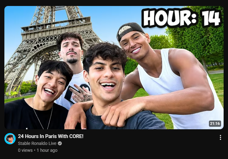 SiggyGG's tweet photo. CORE IN PARIS VLOG OUT NOW 🇫🇷🥖

link below ⬇️ https://t.co/v7TgHvcjKg