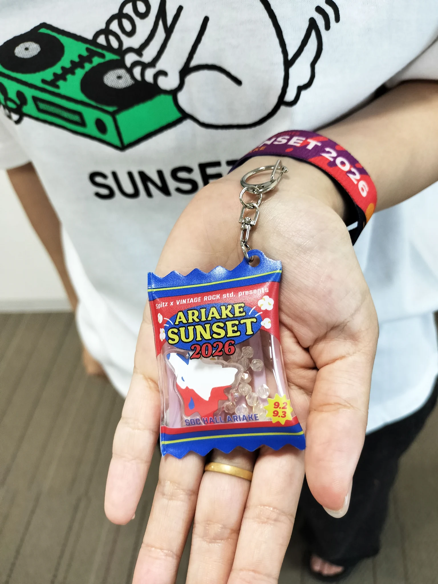 スピッツ 有明サンセット Tシャツ リストバンド ポップコーンキーホルダー 有明サンセット 2026 on X: 