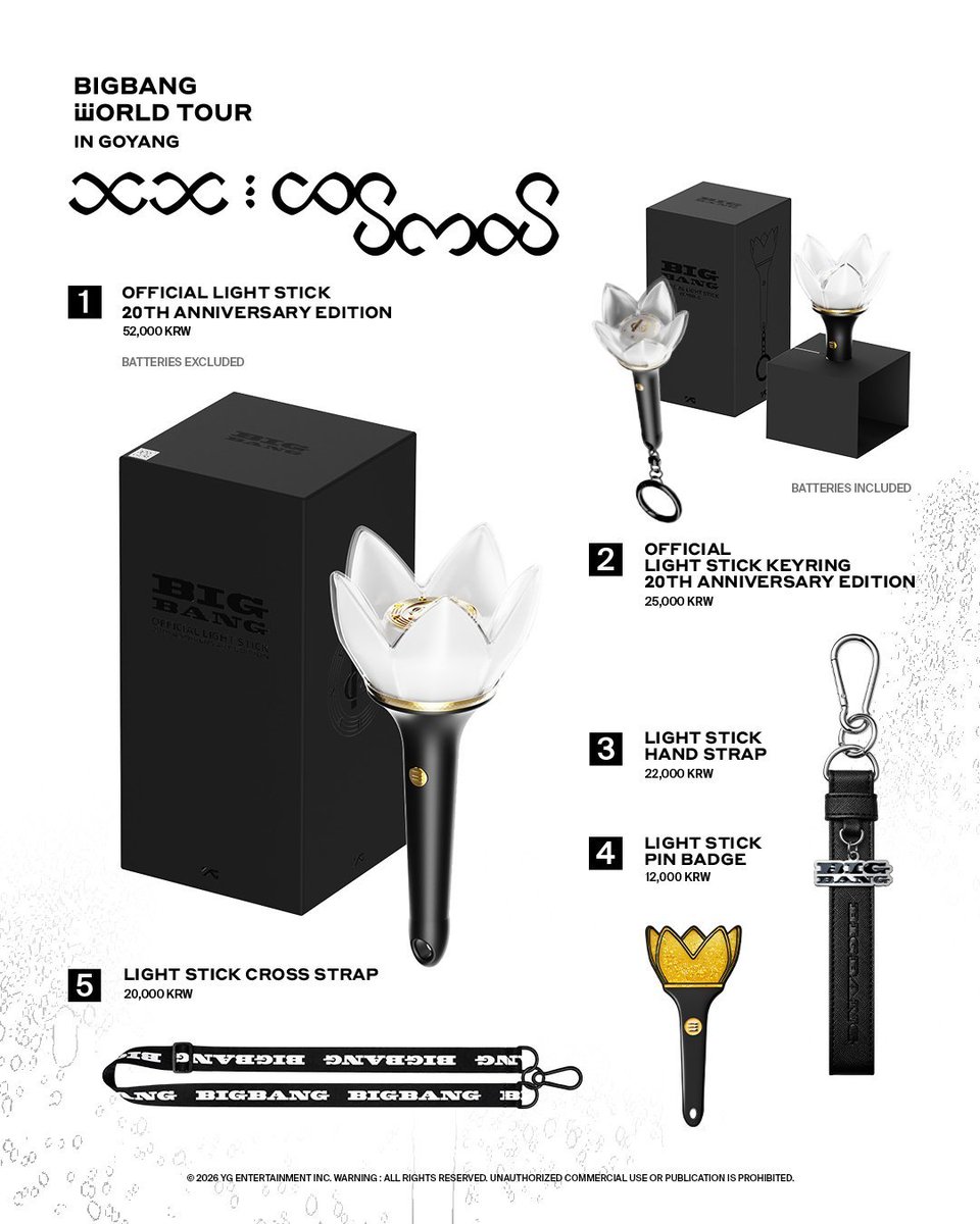 OFFICIAL MERCH LINE UP (1) — LIGHT STICK & TECH 𝗘𝘀𝘀𝗲𝗻𝘁𝗶𝗮𝗹