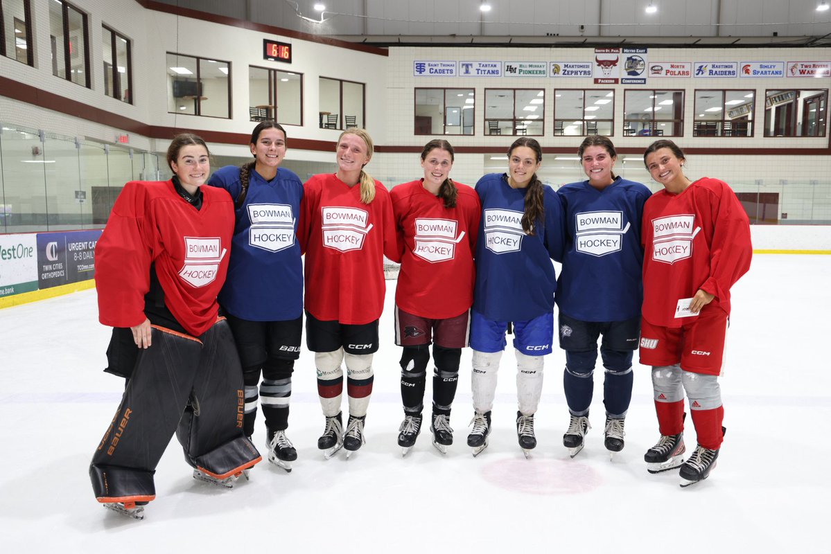 Bowman_Hockey's tweet photo. Tonight’s Girls Group 2 stars are Makena Underwood, Gracyn Knowles, Hazel Schenkelberg, Addison Andre, Alexa Hanrahan, Addy Finn and Addie Bowlby. Keep working hard girls!⭐️ https://t.co/khE0O1jFw6