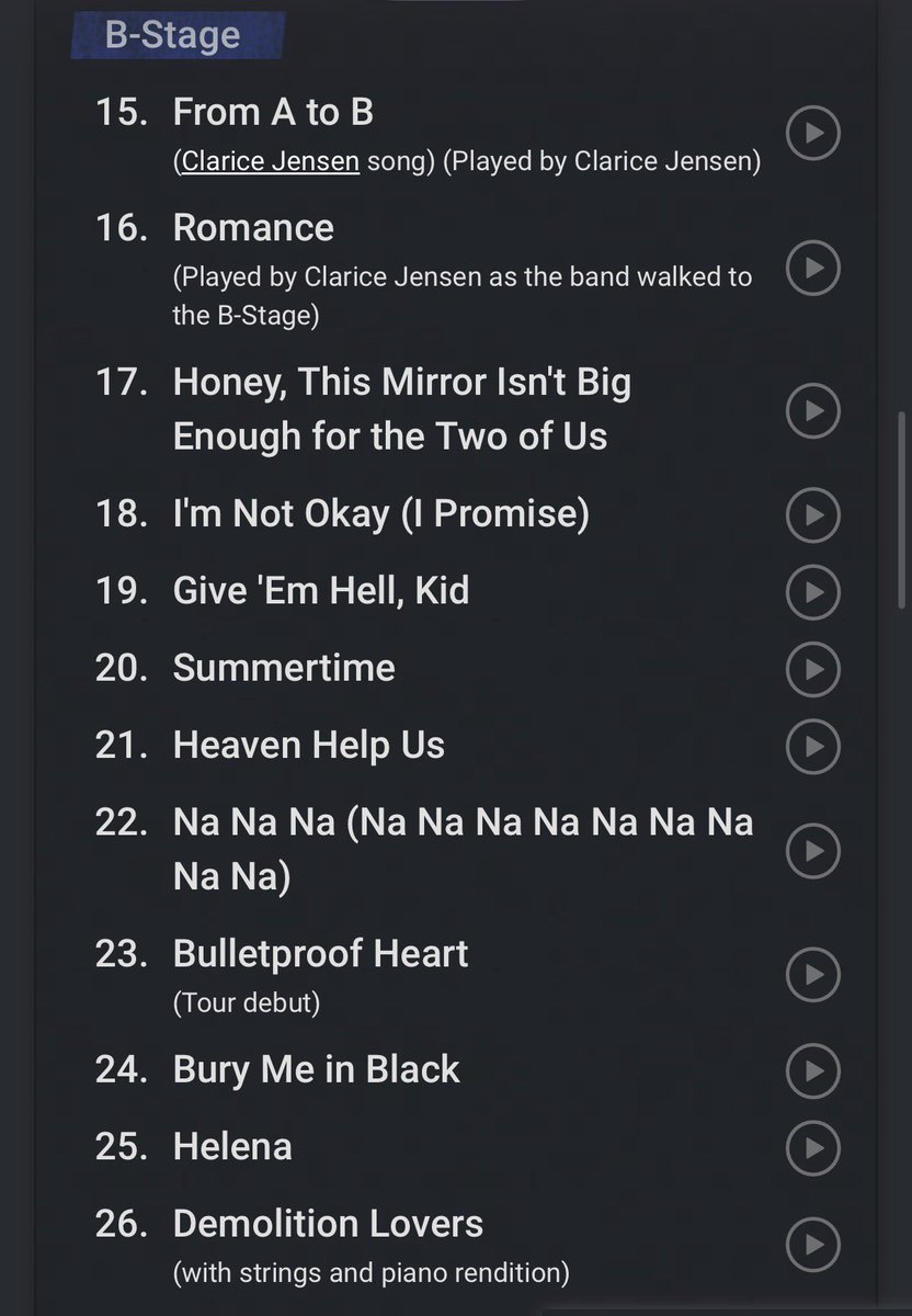Lvnarlanding's tweet photo. after two misses the night before i Finally got demo lovers. holy shit. what a bstage #mcrny https://t.co/adyaTLmC58