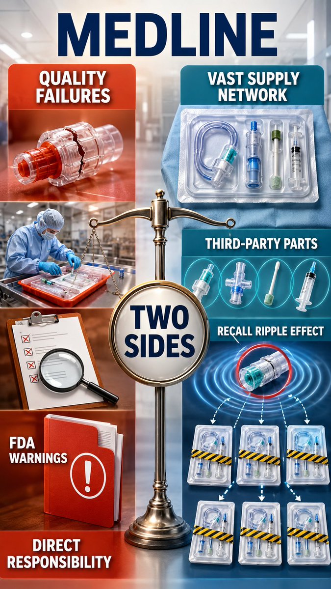 FDAJournal's tweet photo. #fda #식품 #의약 #FDA저널 #FDA소식 #제약 #의료기기 #신약  세계적인 의료용품 기업 메들라인(Medline)이 FDA의 경고 및 리콜 페이지에 단골로 등장합니다. 지난해부터 현재까지 26번이나 이름을 올렸습니다. 그 실상과 이유를 들여다 봅니다.   https://t.co/nkiXY9rlww https://t.co/NrzklxCJZv